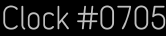 Clock Catalog Number