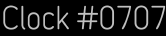 Clock Catalog Number