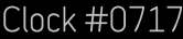Clock Catalog Number