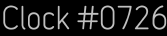 Clock Catalog Number