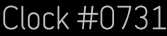 Clock Catalog Number