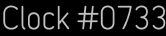 Clock Catalog Number