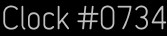Clock Catalog Number