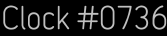 Clock Catalog Number