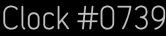 Clock Catalog Number