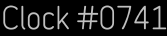 Clock Catalog Number