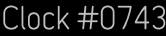 Clock Catalog Number