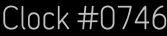 Clock Catalog Number