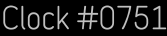 Clock Catalog Number