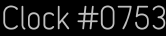 Clock Catalog Number