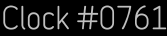 Clock Catalog Number