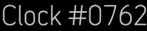 Clock Catalog Number