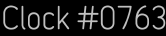 Clock Catalog Number