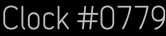 Clock Catalog Number