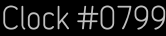 Clock Catalog Number