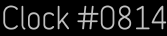 Clock Catalog Number