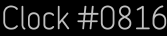 Clock Catalog Number