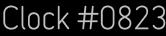 Clock Catalog Number