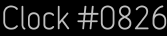 Clock Catalog Number