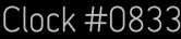 Clock Catalog Number