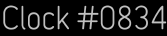 Clock Catalog Number