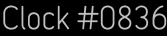 Clock Catalog Number