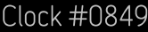 Clock Catalog Number