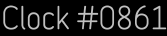 Clock Catalog Number
