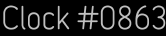 Clock Catalog Number