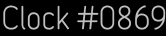 Clock Catalog Number