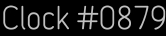 Clock Catalog Number