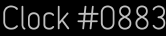 Clock Catalog Number