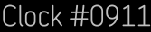 Clock Catalog Number