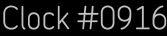 Clock Catalog Number