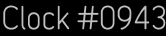 Clock Catalog Number
