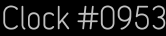 Clock Catalog Number