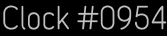 Clock Catalog Number