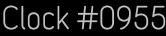 Clock Catalog Number
