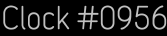 Clock Catalog Number