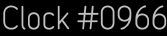Clock Catalog Number