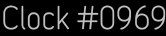 Clock Catalog Number