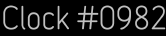 Clock Catalog Number