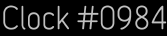 Clock Catalog Number