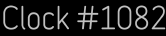 Clock Catalog Number