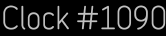Clock Catalog Number