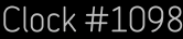 Clock Catalog Number