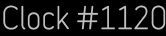 Clock Catalog Number