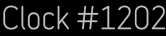 Clock Catalog Number