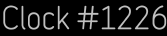 Clock Catalog Number