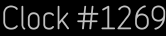 Clock Catalog Number